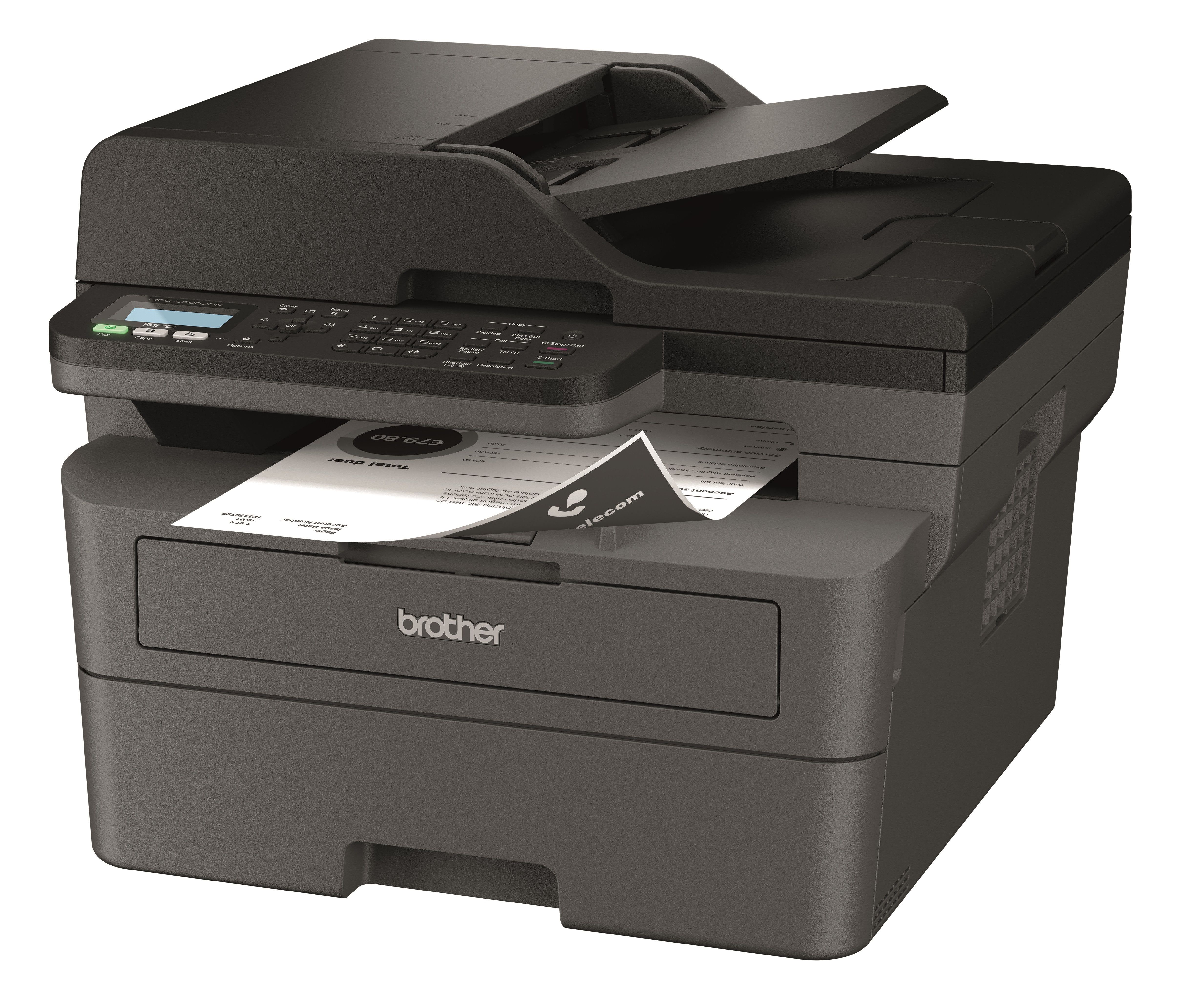 Imprimanta multifunctionala laser monocrom Brother MFC-L2802DN, A4, duplex, USB 2.0, 32 ppm
