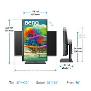 Monitor 27 inch BenQ 9H.LKDLA.TBE 3840 x 2160, 60 Hz