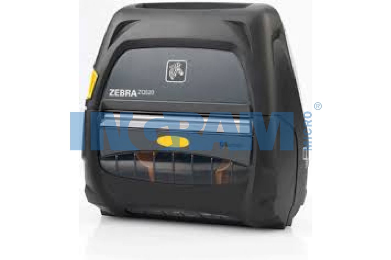 DT Printer ZQ521, media width 4.45 /113mm English/Latin fonts, Dual 802.11ac/Bluetooth 4.1, linerless, stnd battery, EMEA certs