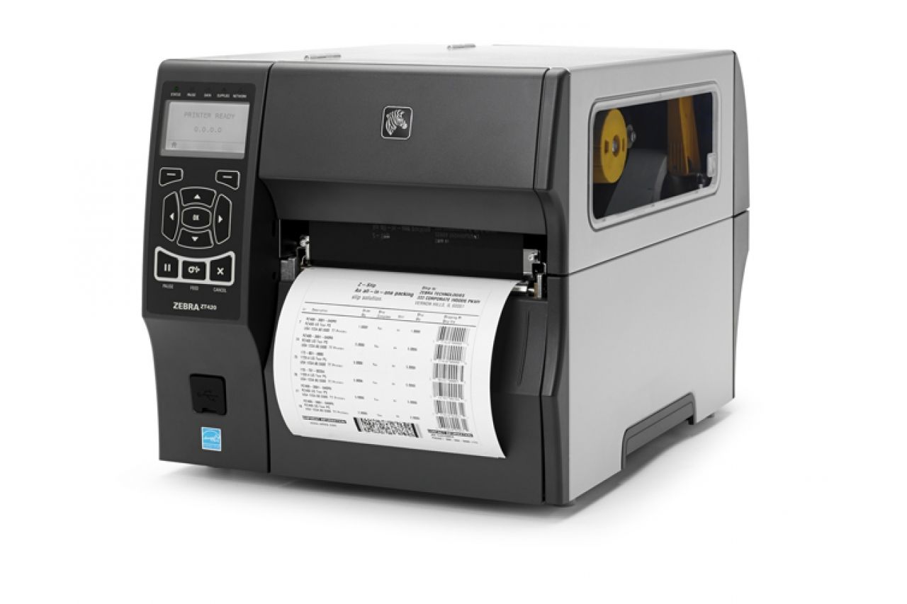TT Printer ZT421 6 , 300 dpi,  Serial, USB, 10/100 Ethernet, BT 4.1/MFi, USB Host, RFID UHF Encoder: Rest of World (ROW), EZPL