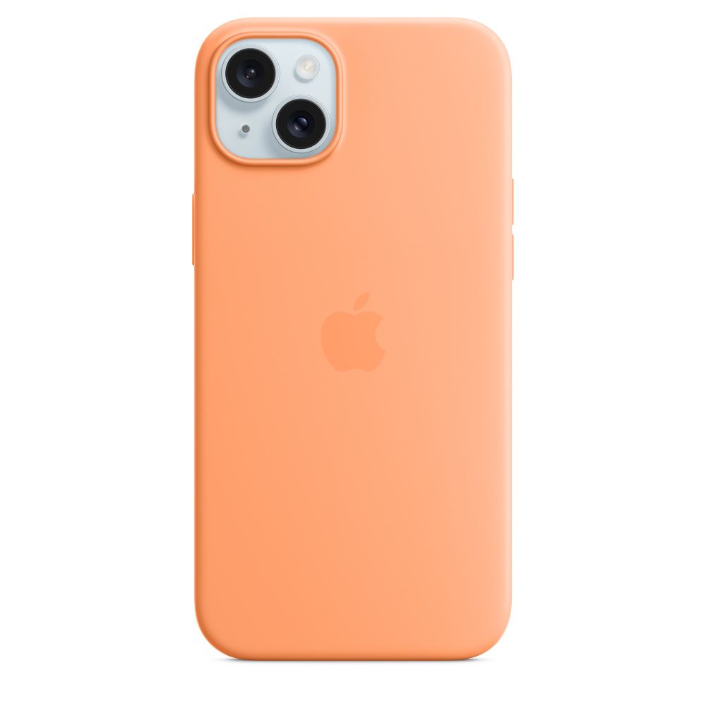 IPHONE 15 PLUS SILICONE CASE/WITH MAGSAFE - ORANGE SORBET