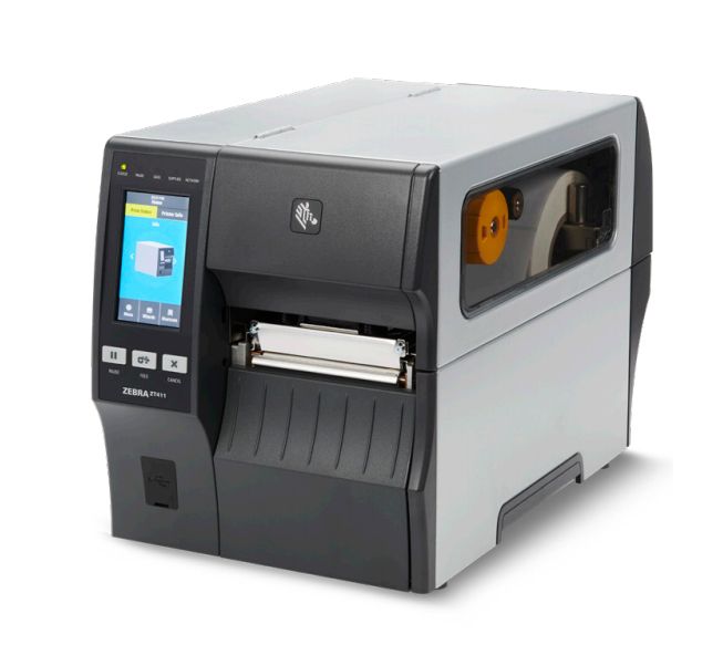 TT Printer ZT411 4 , 300 dpi, Euro and UK cord, Serial, USB, 10/100 Ethernet, Bluetooth 4.1/MFi, USB Host, Peel w/ Liner Take-Up, EZPL