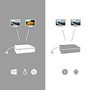 I-TEC USB-C HDMI DP DOCK PD100W/USB-C 2X LCD DOCK