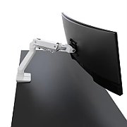 HX DESK SINGLE MONITORARM WHITE/42IN 9-19KG TILT 75 MIS-D 10Y W