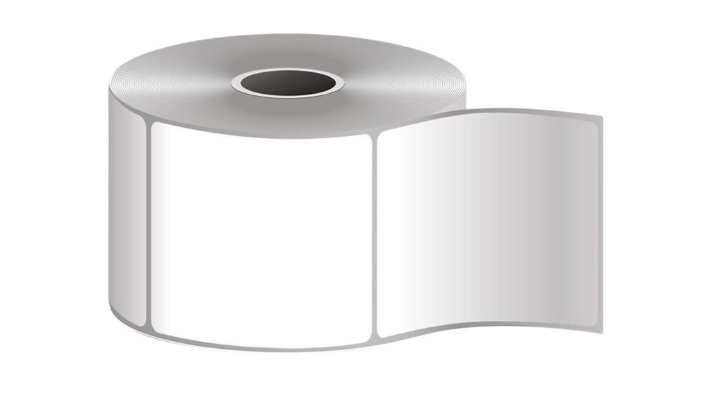 Label, Paper, 102x127mm Thermal Transfer, Z-Select 2000T, Coated, Permanent Adhesive, 25mm Core, Perforation