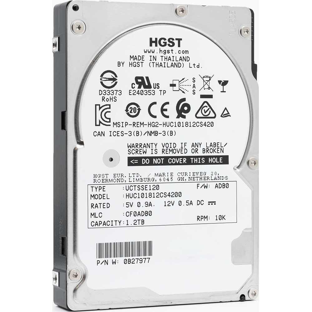 HDD server HGST Ultrastar C10K1800 1.2 TB 2.5 inch SAS 12G 10000 rpm 128 MB 512e