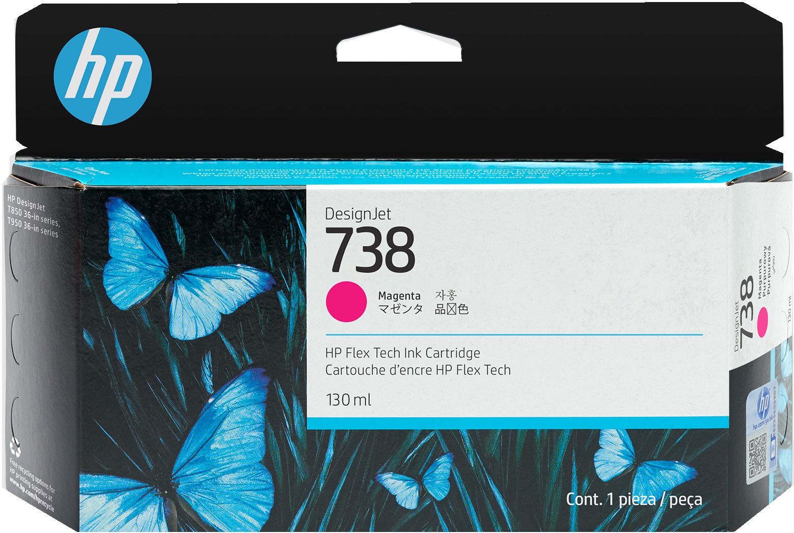Cartus cerneala HP 498N6A ,Magenta ,130 ml ,Original (738)