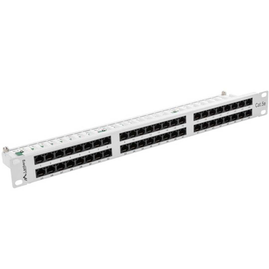 LANBERG PPU5-1048-S Lanberg Patch Panel 48 port 1U, cat. 5e, grey