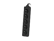 LANBERG PS0-05E-0150-BK Lanberg 1.5M Black 5X 230V Lanter EXTENSION PL. CABLE FROM FULL COPPER