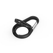 SECURE HOLDER W/ CARABINER/F/ APPLE AIRTAG BLACK