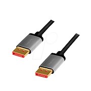 CABLU video LOGILINK, DisplayPort (T) la DisplayPort (T), 3m, conectori auriti, rezolutie maxima 8K (7680 x 4320) la 60 Hz, negru,  CDA0106  (timbru verde 0.8 lei)