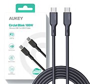 AUKEY CB-SCC101 USB-C Type-C Power Delivery PD 100W 5A 1m Silikon Black