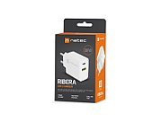 NATEC NETWORK CHARGER RIBERA USB-A+USB-C 20W PD