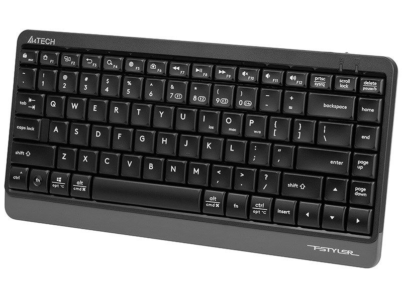 Keyboard A4TECH FSTYLER FBK11 2.4GHz+BT Black and grey A4TKLA47124