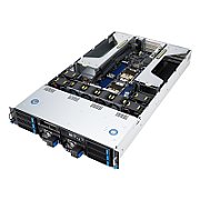 Server ASUS ESC4000A-E11, Rack 2U, fara procesor,  Intel socket 4677  max 280 W, fara memorie, Fara, 8 x LFF, Fara, 2 x 2200 W