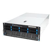 Server ASUS ESC8000A-E12, Rack 4U, fara procesor, 2 x AMD socket SP5  max 400 W, fara memorie, 8 x LFF, 4 x 3000 W