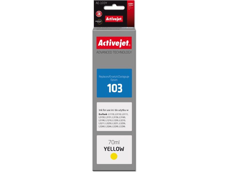 Cartus cerneala Activejet AE-103Y ,Galben ,70 ml (compatibil cu Epson AE-103Y)
