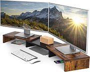 Universal Ergo Office Dual Monitor Desktop Mount  Gas Spring 17 -35  15kg  VESA 75x75 / 100x100  ER-446