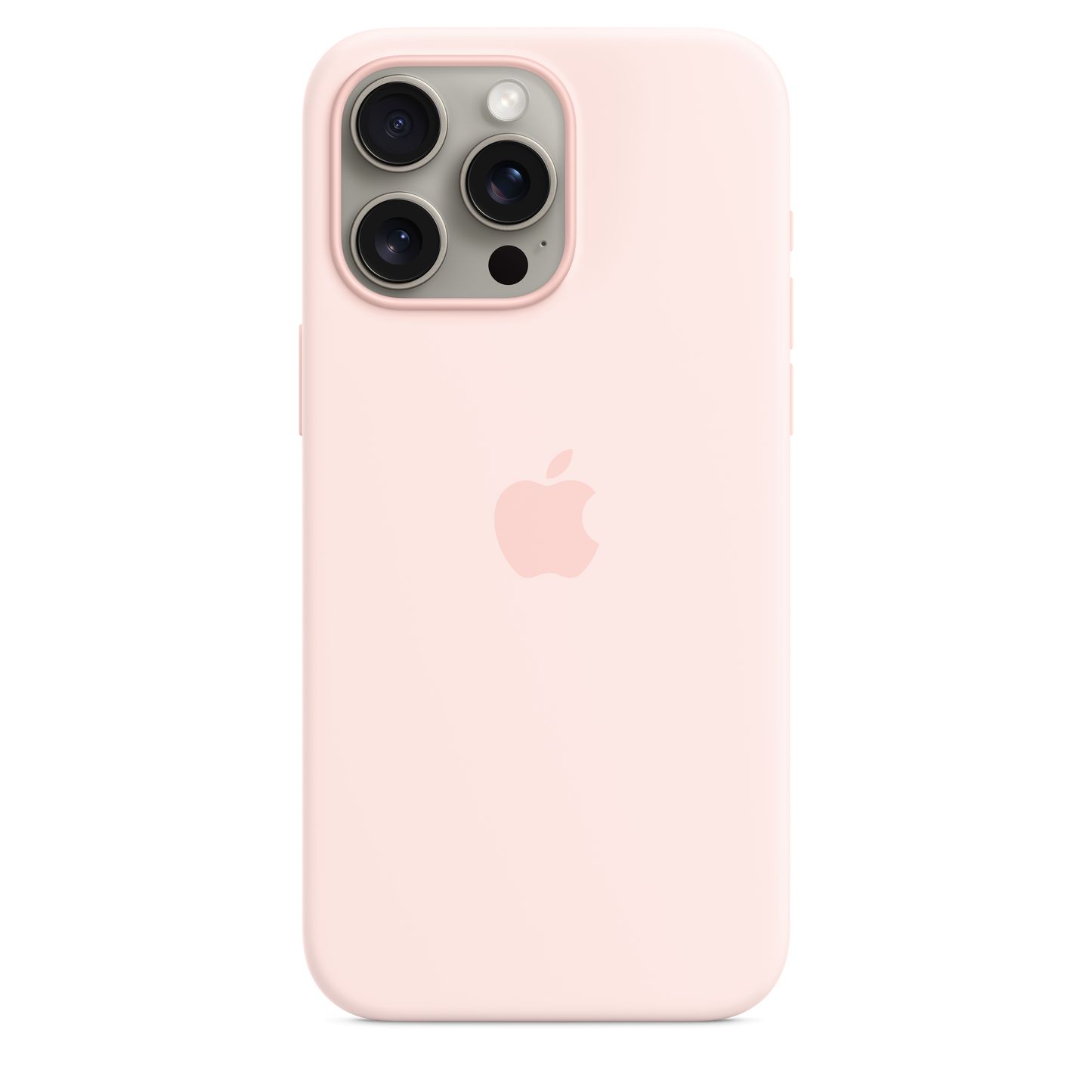IPHONE 15 SILICONE CASE/WITH MAGSAFE - LIGHT PINK