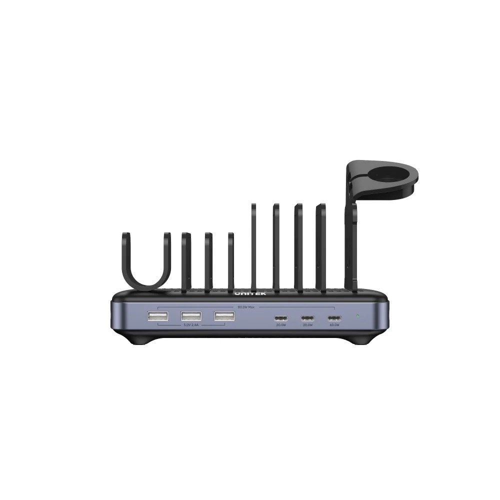 UNITEK CHARGING STATION 3X USB-A 20W 3X USBC PD 80W