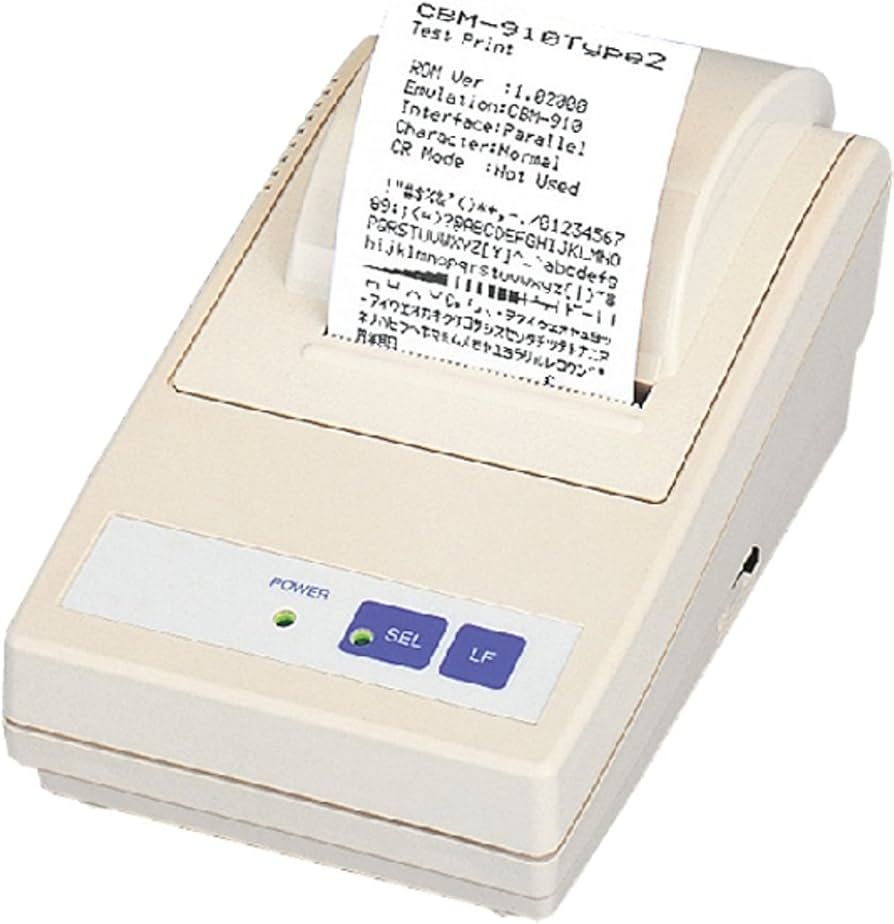 CBM-910II Dot matrix impact printer Serial External 230V PSU 40 col. White