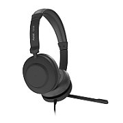 HEADSET AXTEL ONE UC35 STEREO HD AXH-ONE , Corded, Plug&Play USB / 3.5mm Jack Headset Conectivity USB-A, USB-C Jack / with STEREO HD . Speaker Size has 40 mm / Passive noise reduction : STRONG / Vegan Leather