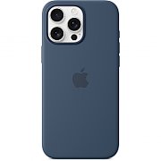 IPHONE 16 PRO MAX SILICONE CASE/WITH MAGSAFE - DENIM