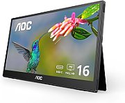 Monitor 15.6 inch AOC 16T3EA 1920 x 1080 pixeli, 60 Hz