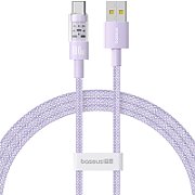 CABLU alimentare si date Baseus Gem, Fast Charging Data Cable pt. smartphone, USB la USB Type-C 100W, 1m, mov  P10373002511-00  (timbru verde 0.08 lei)