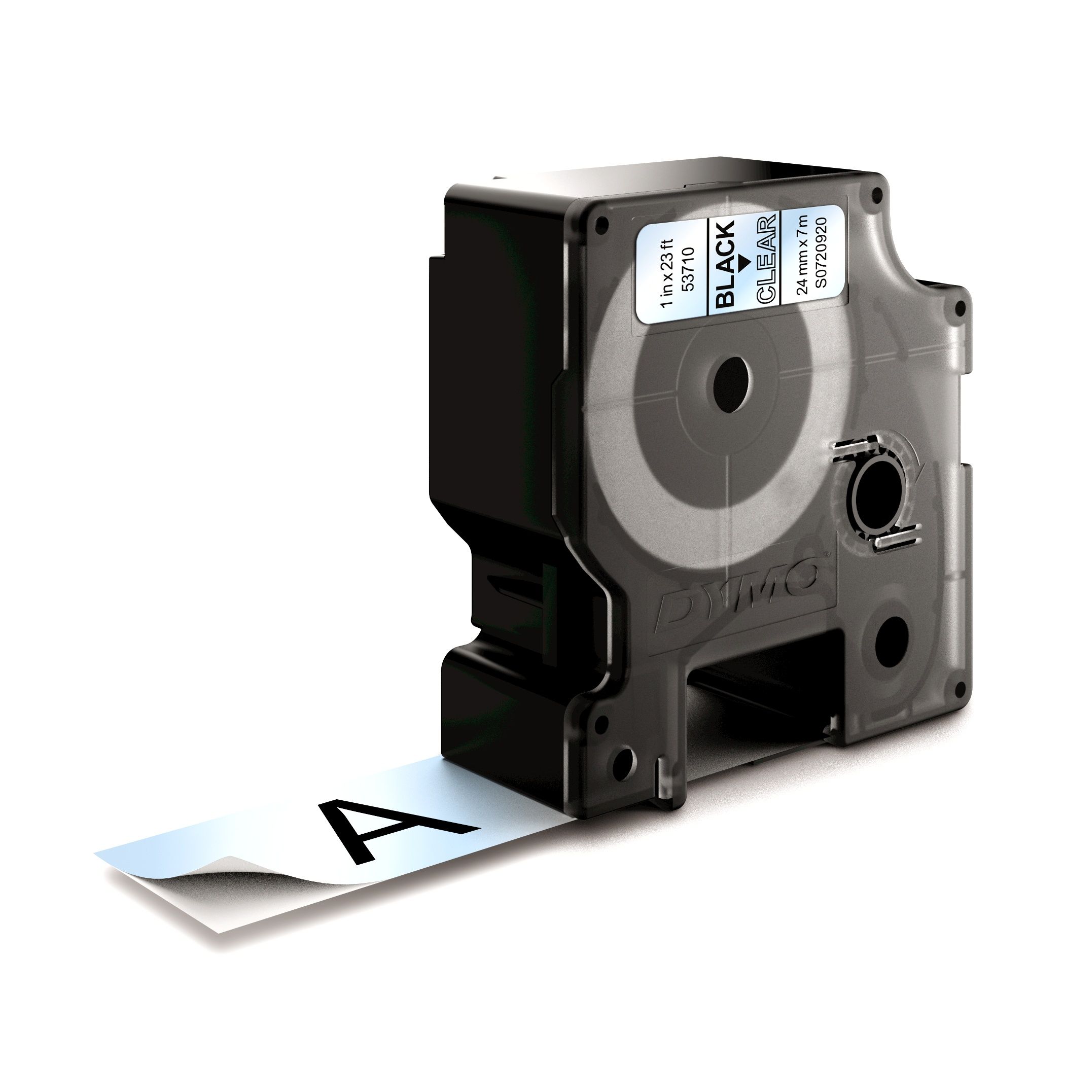 DYMO D1 Standard - Black on Transparent - 24mm