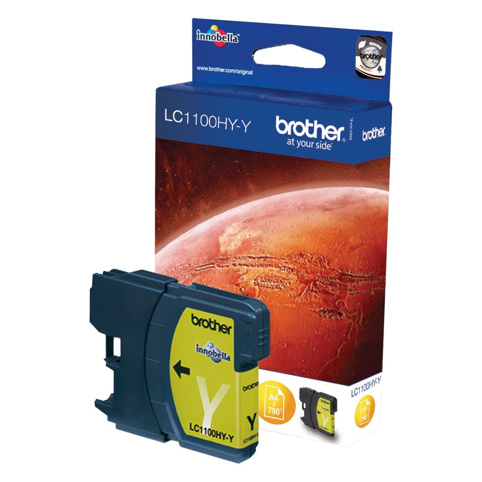 Cartus cerneala Brother LC1100HYY ,Galben ,750 pagini ,Original (LC1100HYY)