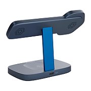 CANYON Wireless Charging Station Hexagon 310 3in1 DarkGrey/Blue