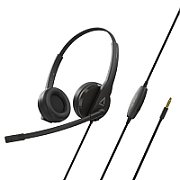 CREATIVE HS-230 Office Headset w/Noise-cancelling Mic, 3.5 mm AUX, USB Adapter