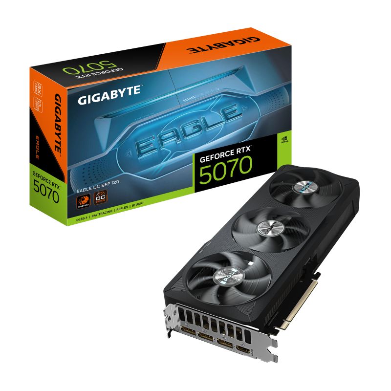 Placa video GIGABYTE GeForce RTX 5070 EAGLE OC SFF 12 GB GDDR7 192 bit