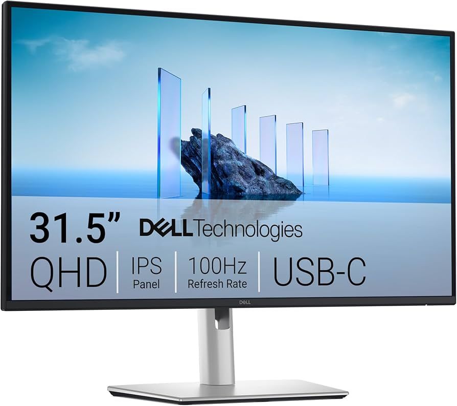 Monitor 31.5 inch LED Dell P3225DE 2560 x 1440 pixeli, 100 Hz, 5 ms, Negru - Argintiu
