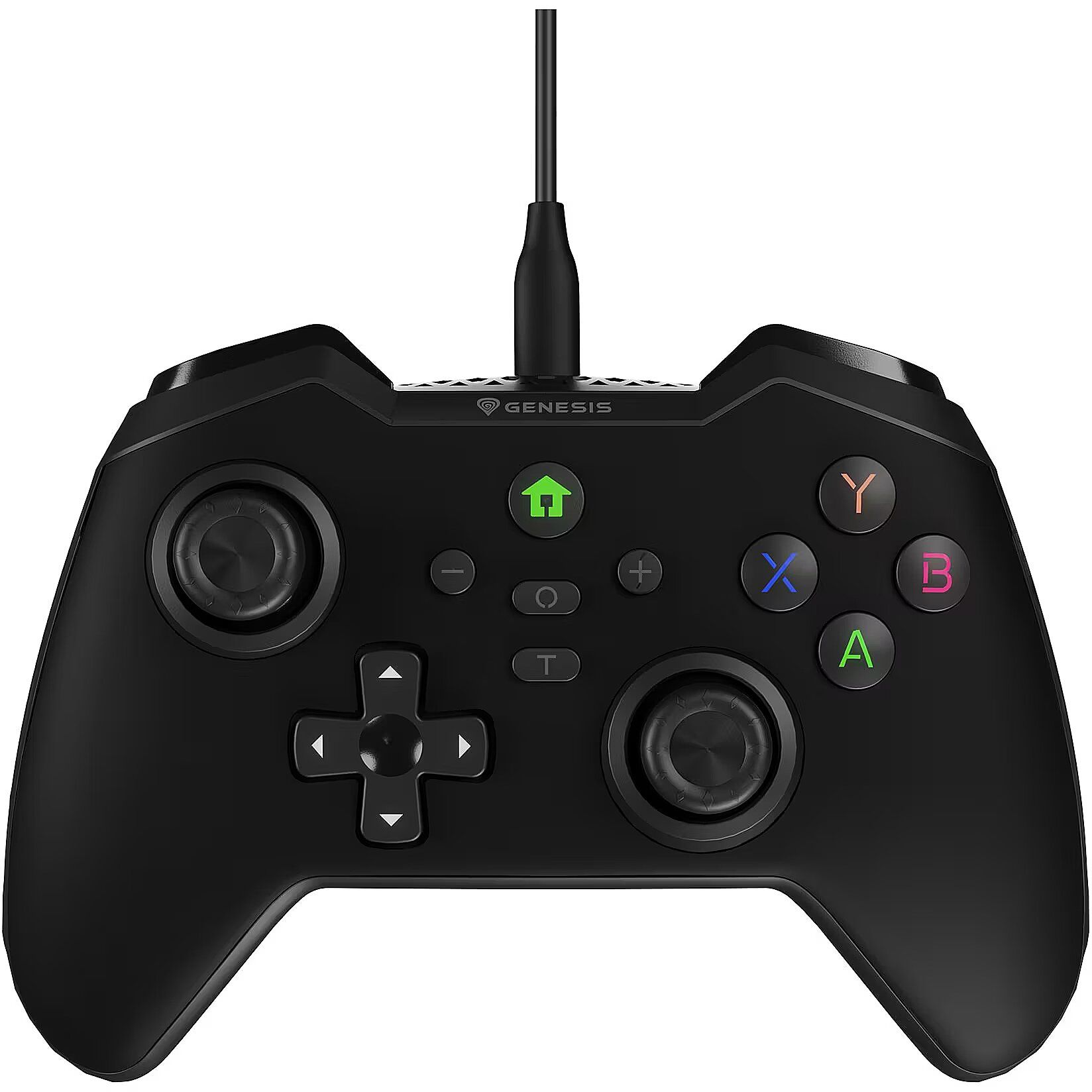 Controller cu fir Genesis Mangan 300, interfata USB, 19 butoane, negru