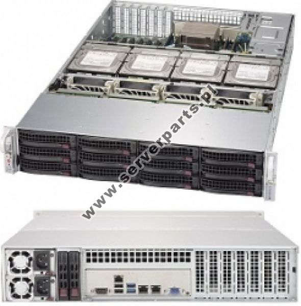 Supermicro SuperChassis 829HE1C4-R1K02LPB Cabinet metalic Negru 1000 W
