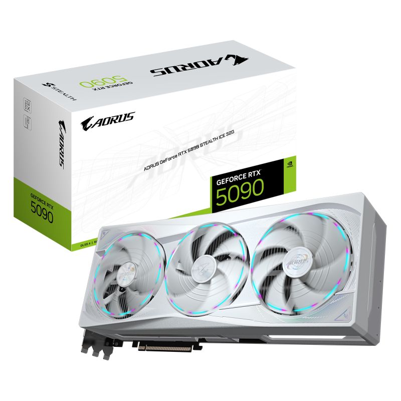 Placa video GIGABYTE GeForce RTX 5090 STEALTH ICE 32 GB GDDR7 512 bit