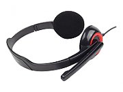 GEMBIRD MHS-002 microphone stereo headphones MHS-002 black color