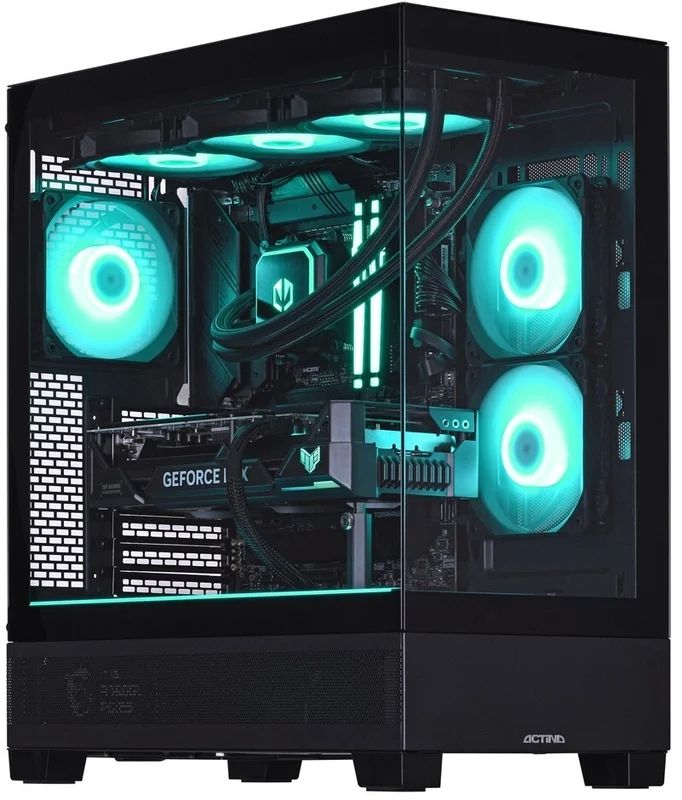 Desktop PC Actina Midi Tower, AMD Ryzen 7 7800X3D (8 C / 16 T, 5.0 GHz), 32 GB RAM, 2 TB SSD, NVIDIA GeForce RTX 5080 16 GB, Windows 11 Home