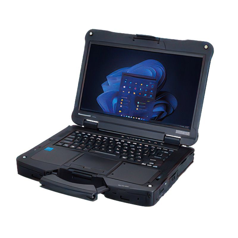 Laptop Panasonic ToughBook 40 Mk2, 14 inch 1920 x 1080 Touchscreen, Intel Core Ultra 5 -125H (14 C / 18 T, 2.5 GHz - 4.5 GHz, 18 MB cache, 28 W), 16 GB DDR4, 512 GB SSD, Intel Arc Graphics, Windows 11 Pro, Tastatura Germana, Negru
