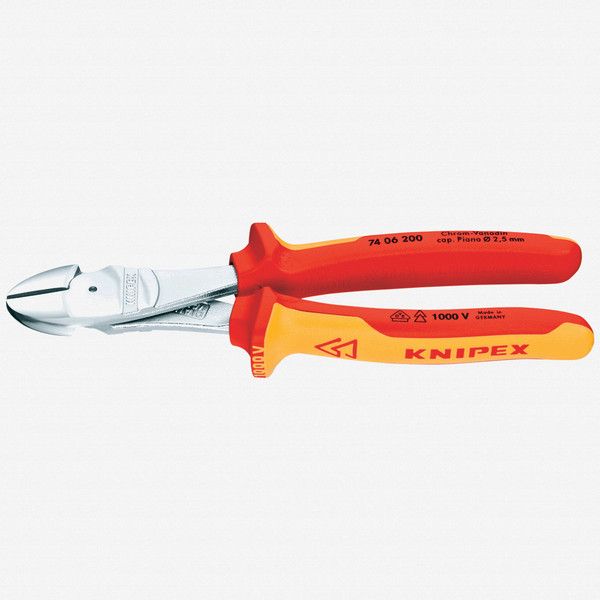 Side cutting pliers with increased leverage 180mm