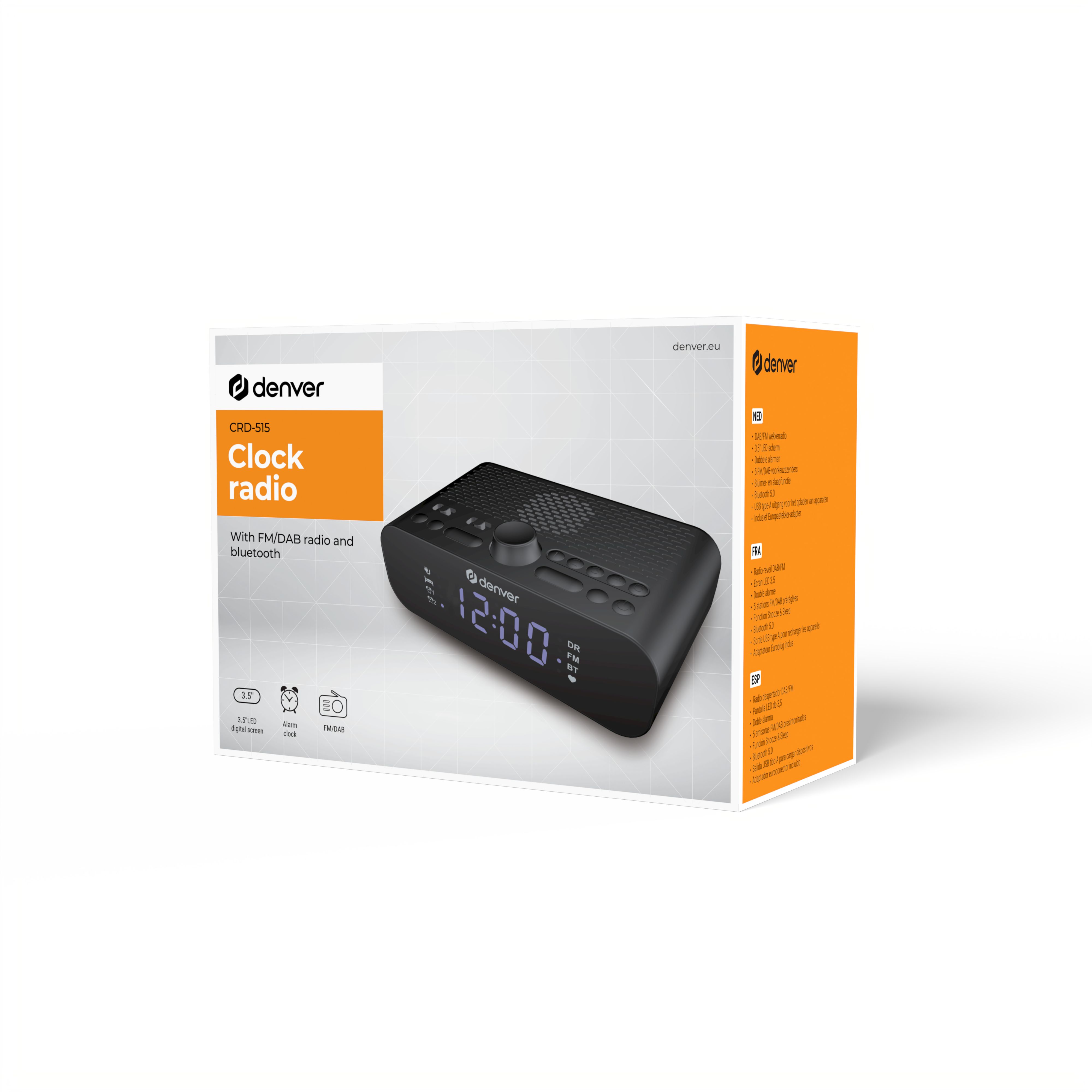 Clock Radio Denver CRD-515 with Bluetooth