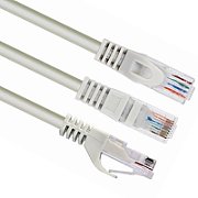 Patch cord IPC cat.6 grey unshielded 7,5 m
