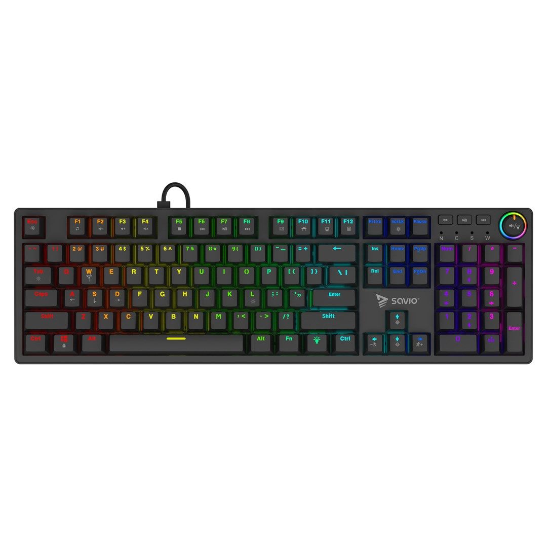 Savio STYX Outemu Blue  Hot Swap  RGB keyboard Gaming