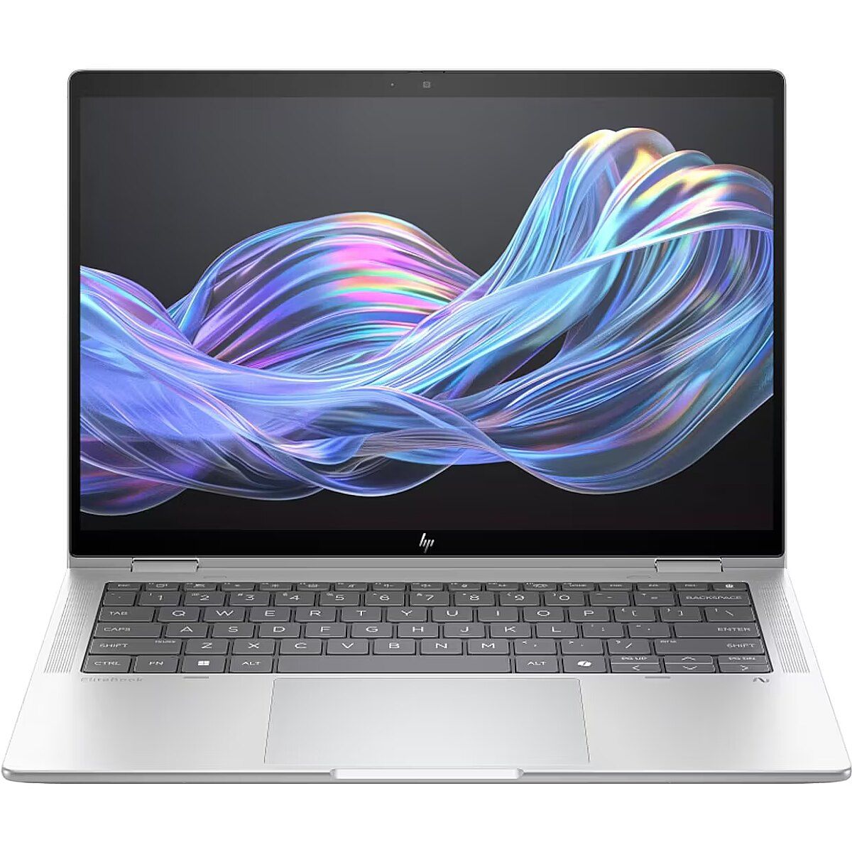 Laptop HP EliteBook X Flip G1i B9ZX4ET, 14 inch 2560 x 1600 Touchscreen, Intel Core ultra 7 258V (8 C / 8 T, 2.2 GHz - 4.8 GHz, 12 MB cache, 12 W), 32 GB LPDDR5X, 512 GB SSD, Intel Arc Graphics, Windows 11 Pro, Tastatura US, Argintiu