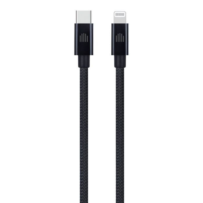 Dviced Cable USB-C to Lightning Nylon Textile 0,25m - Black