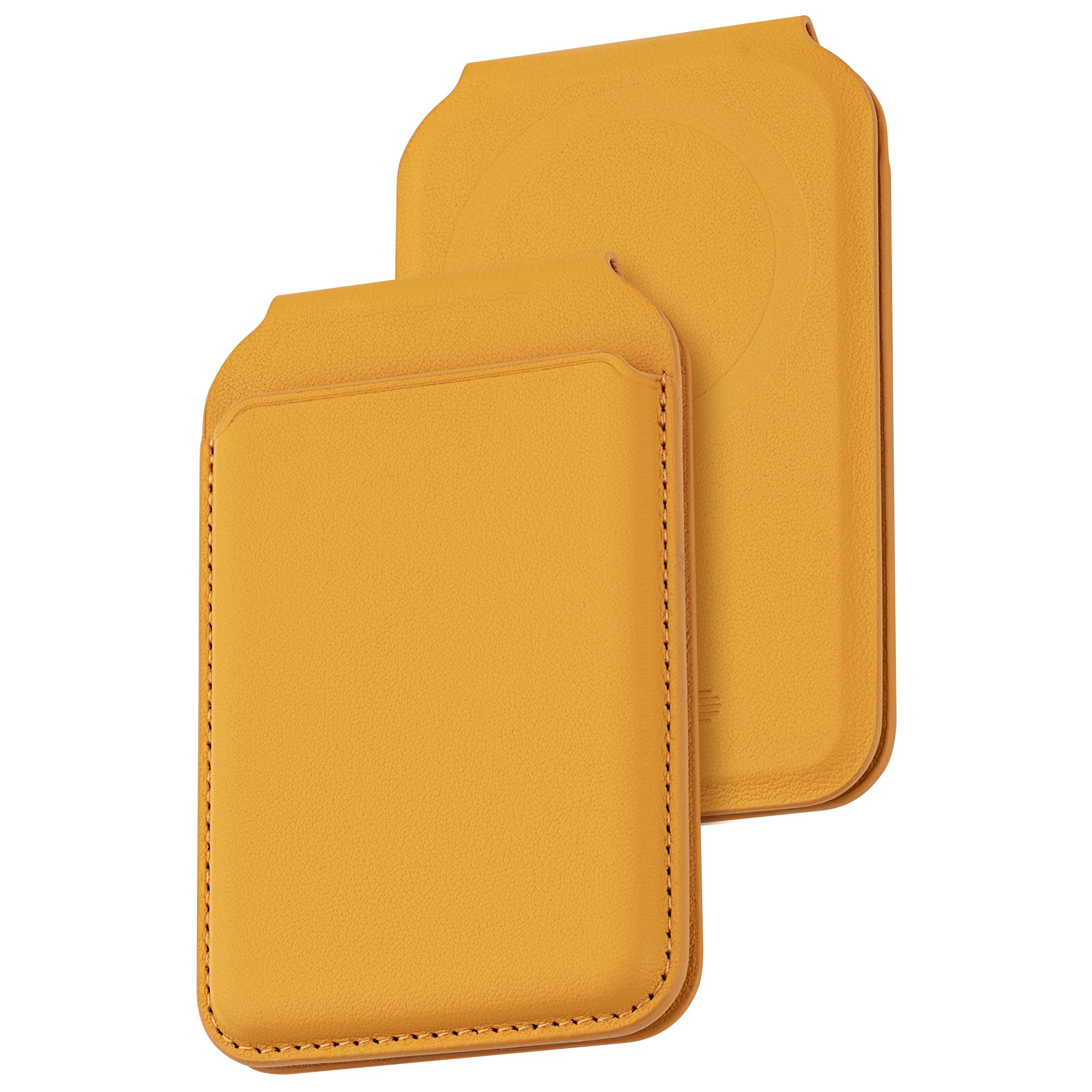 Dviced Leather magsafe foldable cardholder - Orange