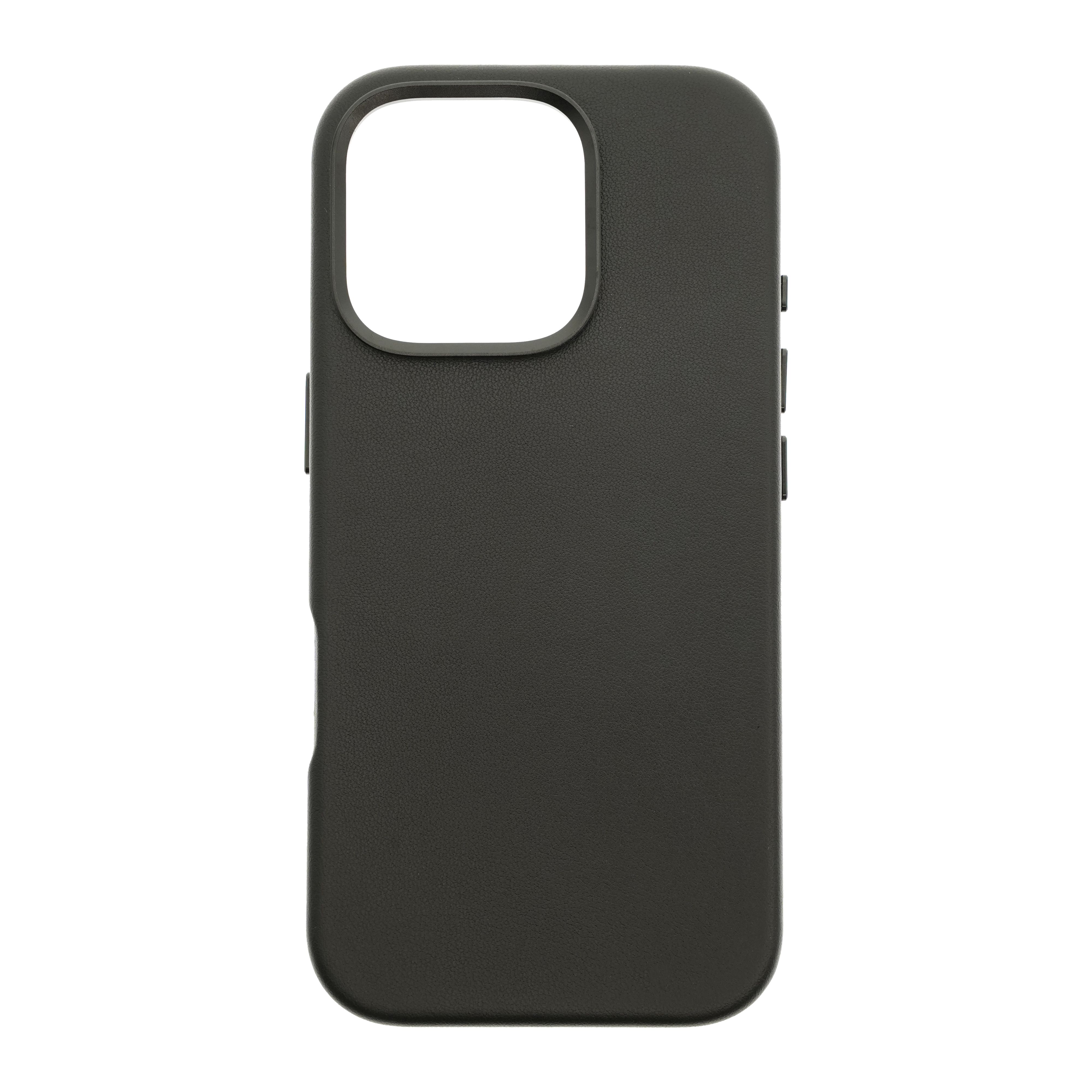 Dviced Leather case with magsafe for iPhone 16 Plus - Black