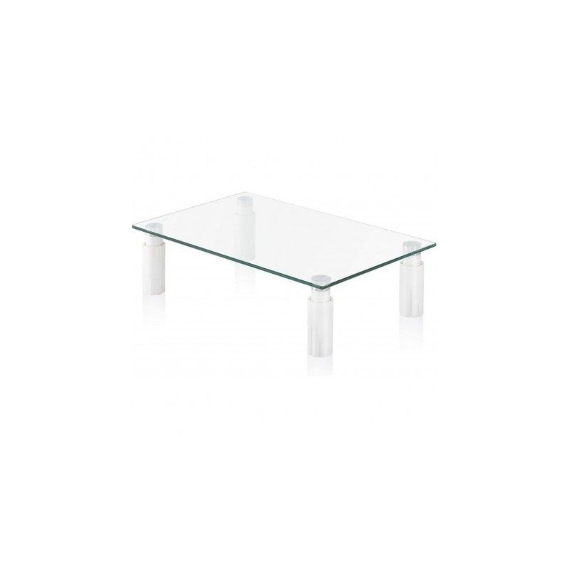 Suport de sticla multifunctional de birou, pentru monitor, reglabil, TECHLY, alb, ICA-MS 461E